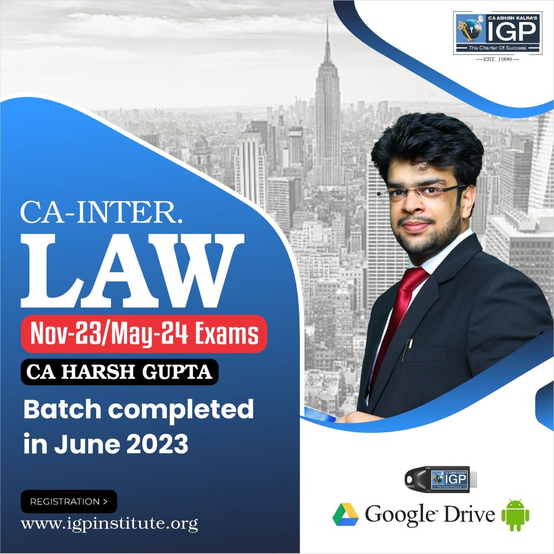 CA Inter - Law For Nov 2023 & May 2024 | Latest Recording -CA-INTER-Corporate Laws and Other Laws- CA Harsh Gupta
